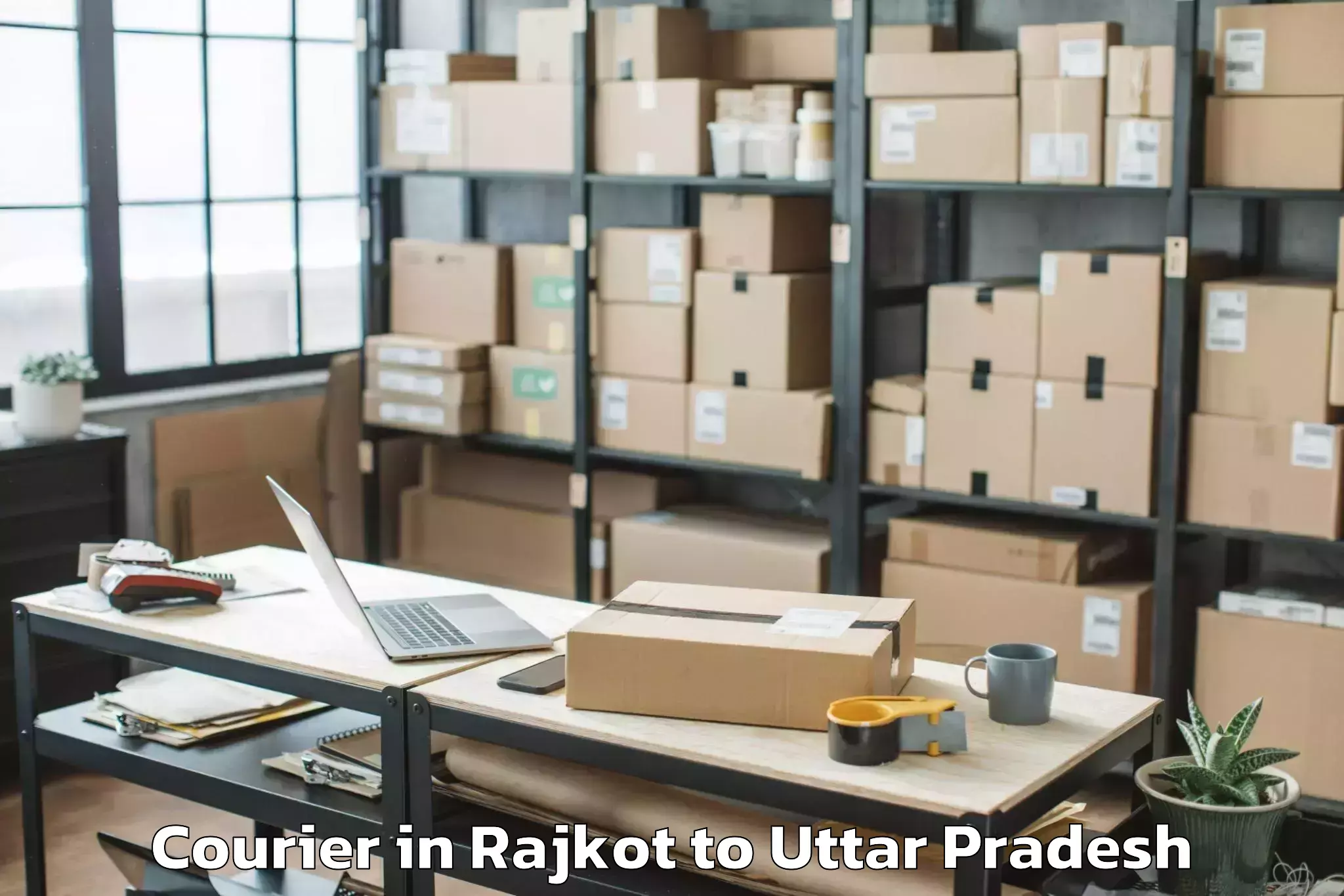 Discover Rajkot to Auraiya Courier